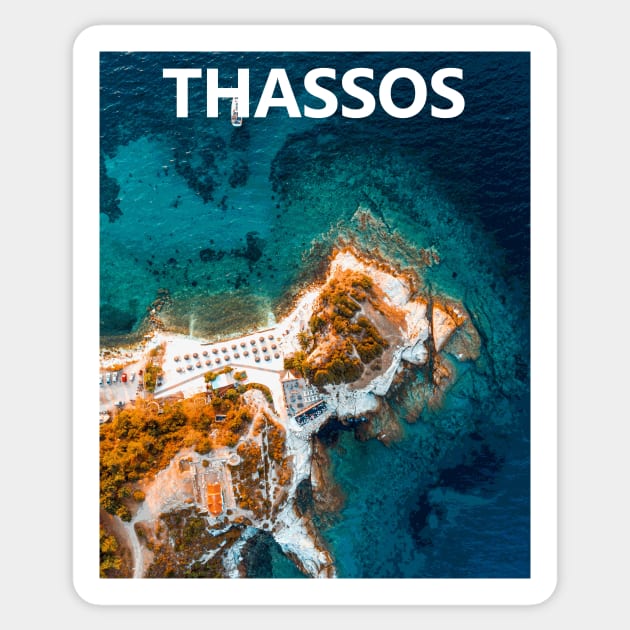 Thassos Sticker by greekcorner